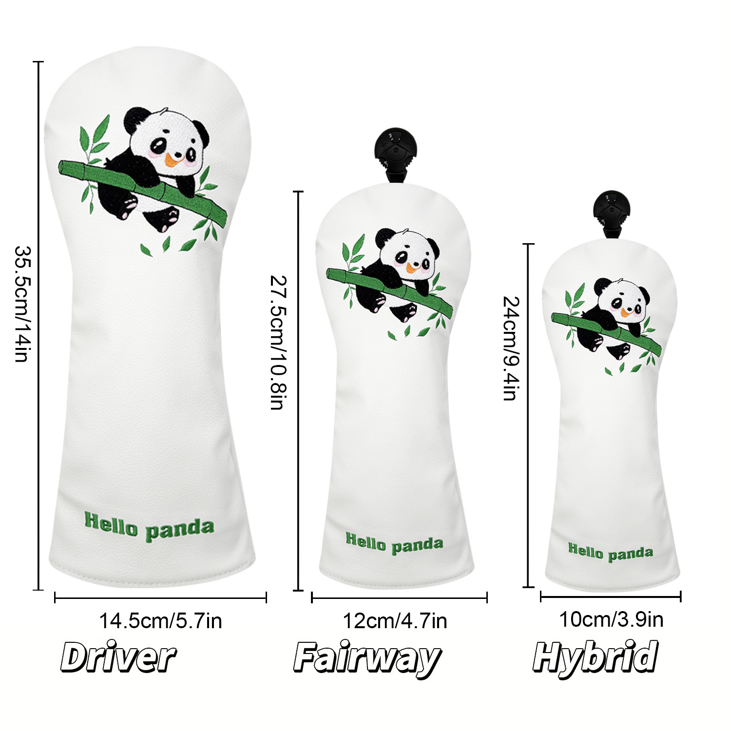 Vintage PU Leather Cute Panda  - Golf Driver review and price