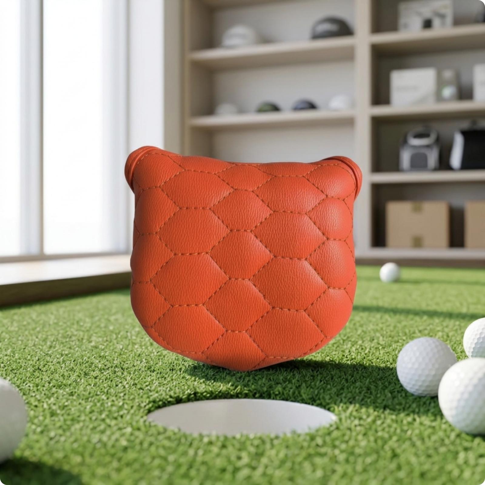 Orange Lined Golf Putter Cover - Golf Putter review and price